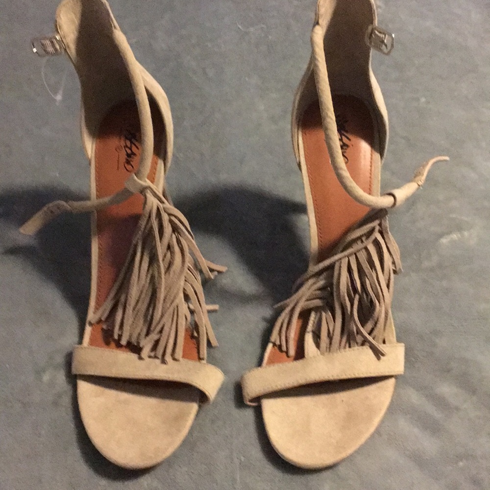 Suede  heels size 10